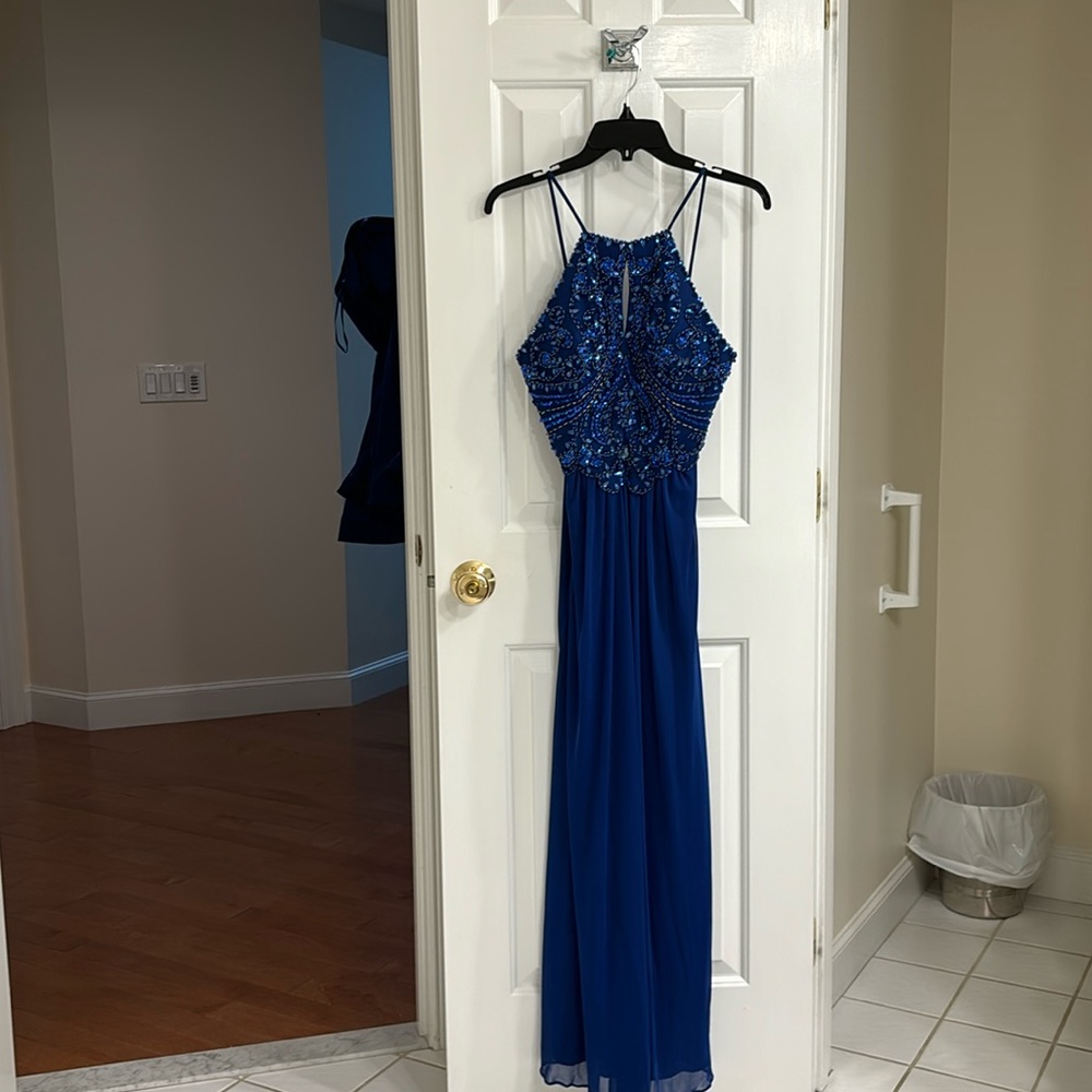 Blue prom dress